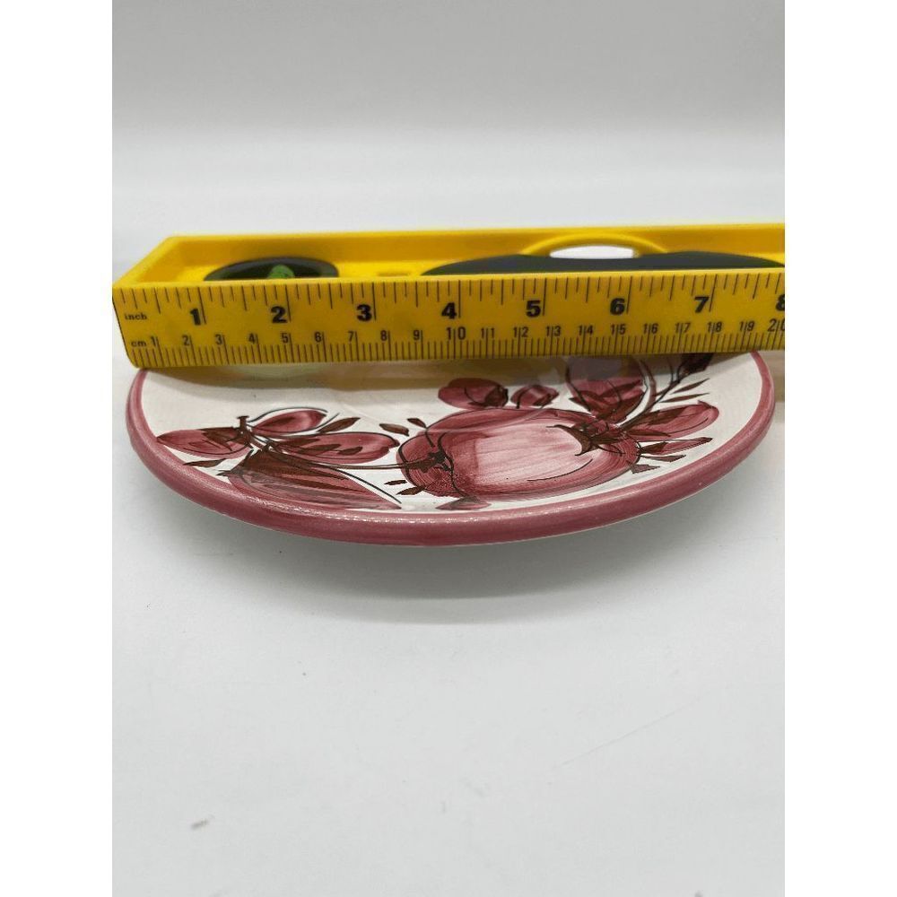 Ceramic Cup and Saucer Italian Pottery Hand Painted Large Cup Multicolored - Picture 5 of 6